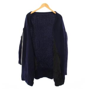 sacai ブルゾンコート ウール バイカラー 2 ネイビー