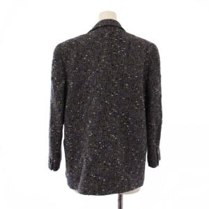 Christian Dior テーラードジャケット アウター シングル 総裏地 ツイード ウール M グレー /BB