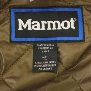 MARMOT キルティング 中綿 ナイロン ジャケット 薄手 L カーキ /G