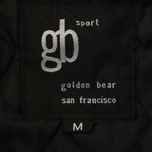 GOLDEN BEAR スタジャン ジャケット ロング コート ウール レザー切替 M グレー 黒 /G