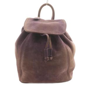オールド リュックサック デイバッグ ヌバックレザー 紫 パープル 4938 /AN3