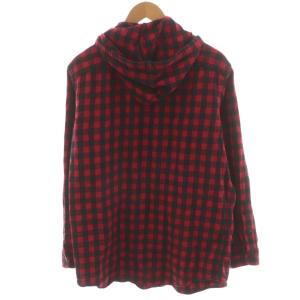 Polo by Ralph Lauren シャツ 長袖 チェック柄 フード L 赤 レッド 黒 ブラック MNBLWOVM2C00308 /AN40