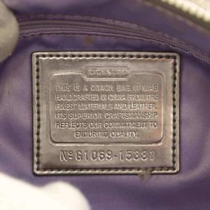 COACH ハンドバッグ ショルダーバッグ 2way レザー スパンコール シルバー色 15381 /AN61