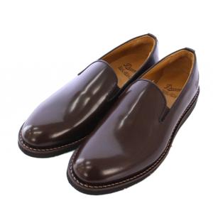 SPORRI SLIP スリッポン ローカットシューズ 厚底 レザー ワンカラー 9.5 茶 ブラウン