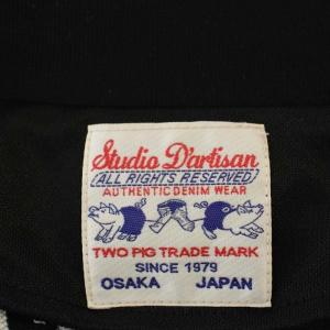 STUDIO D'ARTISAN AMERICAN FOOTBALL トラックジャケット ジャージ 刺繍 L 黒 ブラック 9542 /G