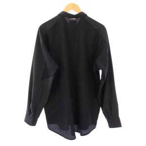 and wander Tech LS shirt テックロングスリーブシャツ カジュアル 長袖 レギュラーカラー ストレッチ
