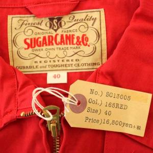 SUGAR CANE スイングトップ ジャケット ブルゾン ジップアップ 40 赤 レッド SC13005 /G
