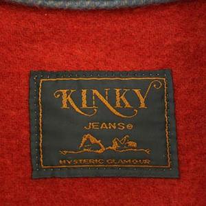 HYSTERIC GLAMOUR KINKY JEANS ウールジャケット ボーダー コート F ベージュ 2AB-2455 /G