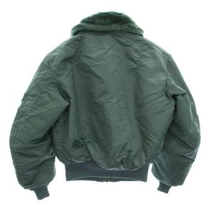 ALPHA INDUSTRIES VINTAGE B-15D フライトジャケット ジップアップ ナイロン アウター M 緑 グリーン /YM
