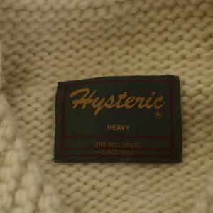 HYSTERIC GLAMOUR HEAVY カウチンニットブルゾン チリペッパー柄 ウール F