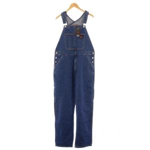 オーバーオール デニム ストレート L 青 ブルー 79107-0007 /BB