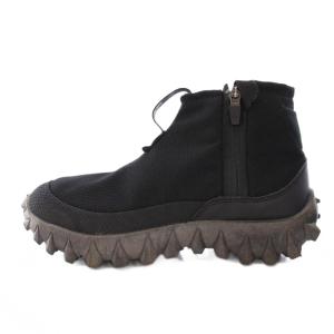 SNOWCLOG MID スノークロッグミッドブーツ ショート 厚底 ロゴ US6.5 23.5cm 黒