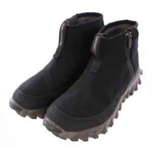 Salomon SNOWCLOG MID スノークロッグミッドブーツ ショート 厚底 ロゴ US6.5 23.5cm 黒