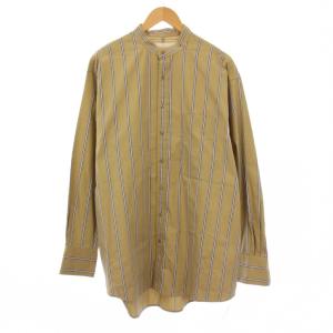 23SS STRIPE OVER SHIRTS ストライプオーバーシャツ ブラウス 長袖 レギュラーカラー