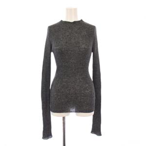 24SS Boatneck Rib Knit ボートネックリブニット 長袖 ボトルネック 薄手 ストレッチ