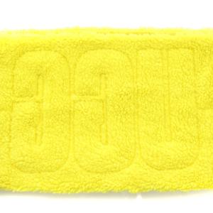 UGG australia マフラー ストール ボア ロゴ 黄色 イエロー /HN