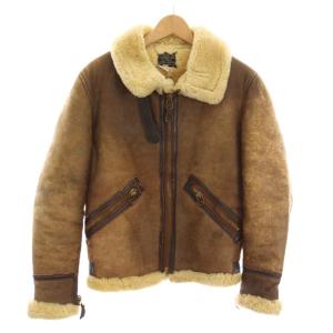 TYPE B-9 フライトジャケット ムートン ジップアップ アウター 36 茶色 ブラウン AC1776-6