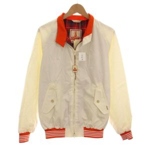 STUSSY ハリントンジャケット M アイボリー オレンジ