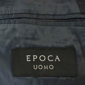 EPOCA UOMO リネン混 シングルスーツ セットアップ 背抜き ジャケット パンツ 44 ネイビー 紺 M1D89-160-29