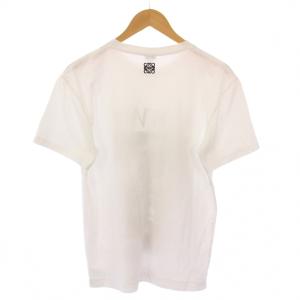 LOEWE Tシャツ 半袖 クルーネック ロゴ プリント アナグラム XS 白 ホワイト /BB