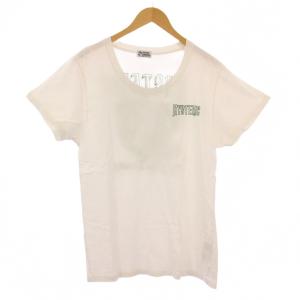 HYSTERIC GLAMOUR GUARANTEED刺繍 ビッグTシャツ カットソー 半袖 Uネック ロゴ F 白 ホワイト 01172CT17