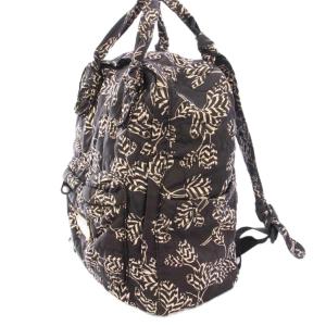 MARC by MARC JACOBS リュックサック バックパック ナイロン 総柄 ロゴ 黒 ブラック ベージュ /BB