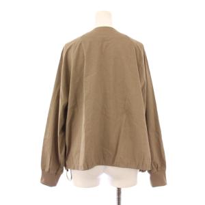 theory luxe ECO CRUNCH WASH KELIN IN ブルゾン ノーカラージャケット アウター ジップアップ