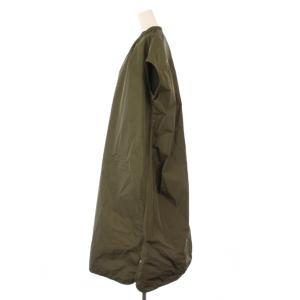 23区 23SS ブライトメモリーワンピース ミモレ ロング 半袖 フレンチスリーブ スキッパー 38 カーキ