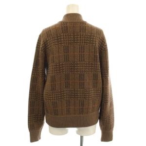 LAUREN RALPH LAUREN ニット カーディガン チェック柄 セーター S 茶 ブラウン /G
