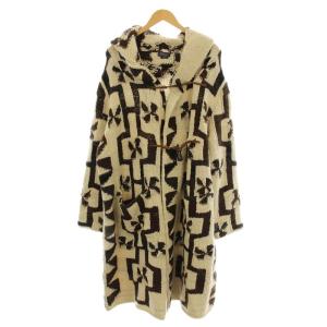 ニット ダッフルコート L ブラウン