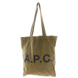 トートバッグ ハンドバッグ ショルダーバッグ ロゴ 刺繍 コーデュロイ 茶 ブラウン /AN4