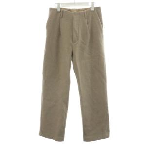 20AW LIGHT MELTON WIDE SLACKS 3 ベージュ