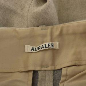 AURALEE 20AW LIGHT MELTON WIDE SLACKS 3 ベージュ