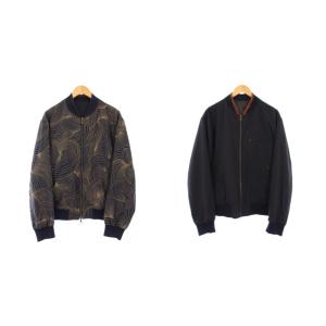 18SS リバーシブル ボンバージャケット M ネイビー 73-08-81-08014