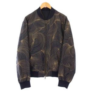DRIES VAN NOTEN 18SS リバーシブル ボンバージャケット M ネイビー 73-08-81-08014