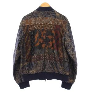 DRIES VAN NOTEN 18SS リバーシブル ボンバージャケット M ネイビー 73-08-81-08014