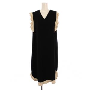 ワンピース フリル 36 ブラック YCD-117-309