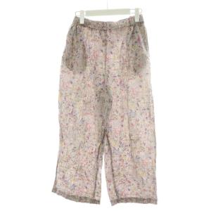 22SS イージーパンツ ワイドパンツ 花柄 コットン F マルチカラー ライトパープル ピンク GA25-24M006