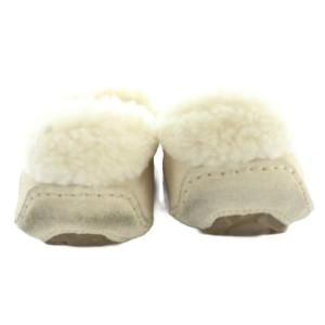 UGG ANSLEY BRAID アンスレー ブレイド モカシン ムートン スエード US6 23cm ベージュ
