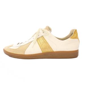 ジャーマントレーナー ローカットスニーカー シューズ スエード レザー 切替 41 ベージュ /BB