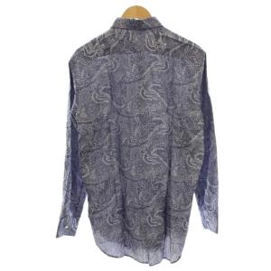 ETRO シャツ 長袖 41 青 ブルー 総柄 161-11451-6311 /G