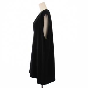 iCB ライトダブルクロスべスト チュニック丈 プルオーバー ストレッチ スキッパー L 黒 ブラック BLCMSA0208