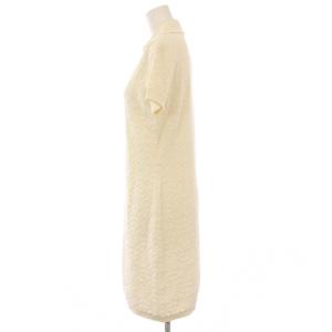 LOUIS VUITTON 25SS モノグラム フラワー タオリング ポロドレス ワンピース S ホワイト RW252WW