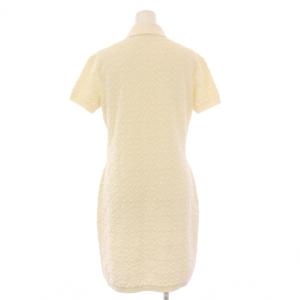 LOUIS VUITTON 25SS モノグラム フラワー タオリング ポロドレス ワンピース S ホワイト RW252WW