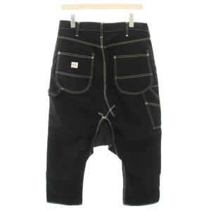 COMME des GARCONS ガンリュウ GANRYU AD2015 サルエルパンツ ジップフライ M 黒 ブラック 白 ホワイト EP-P002