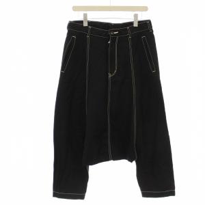 AD2012 ステッチ サルエルパンツ M 黒 ブラック 1J-P004 /G