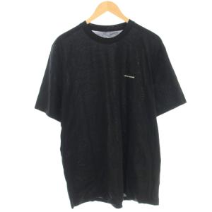 Relaxed Fit T-Shirt Tシャツ カットソー 半袖 ロゴプリント L 黒 ブラック 8NZT96