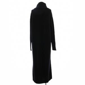 Deuxieme Classe 19SS アルパカ混ニットワンピース ロング 長袖 黒 ブラック 19040560004210 /YM
