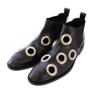 COMME des GARCONS サイドゴアブーツ 23.5cm ブラック シルバーカラー