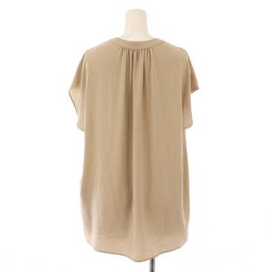 theory luxe 25SS FLOW LITZY BLOUSE シャツ ブラウス プルオーバー フレンチスリーブ 半袖 スキッパー